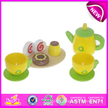 Jouet éducatif en bois thé jouet pour enfants, jouet en bois fait main jouet pour enfants, nouveau produit thé ensemble tasses jouet pour bébé W10b085